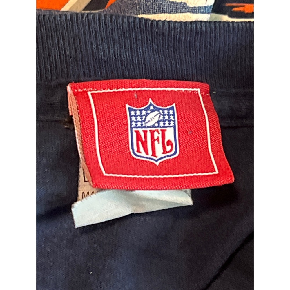 Vintage Chicago Bears Tie Dye Graphic T-Shirt XXL Navy Orange NFL Made in USA - Picture 6 of 8